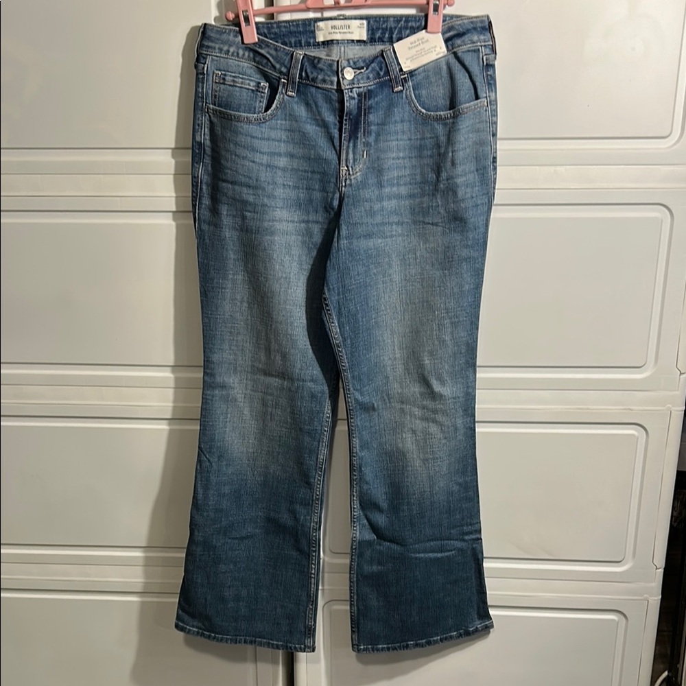 Hollister Blue Boot Cut Jeans Medium Wash